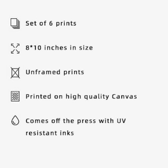 Drake Poster Canvas Prints Unframed Set of 6 Music Album Cover - Picture 5 of 5